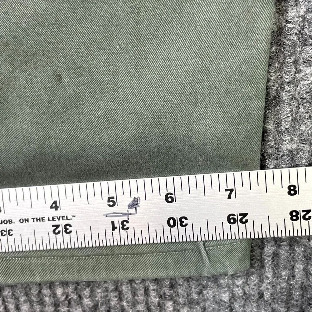 Quiksilver Straight Tapered Chino Pants Mens 39x24* Green Everyday Wear Skate